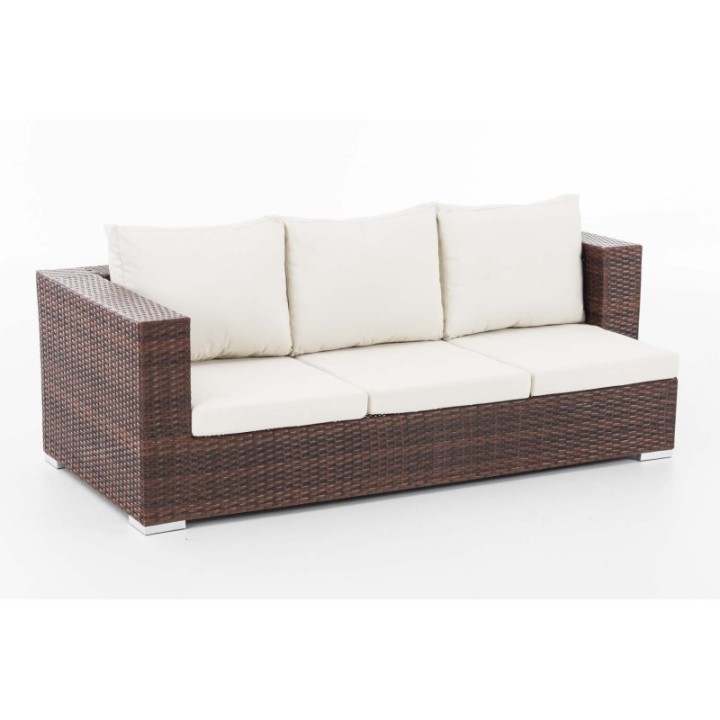 3er Sofa Provence Cremeweiß