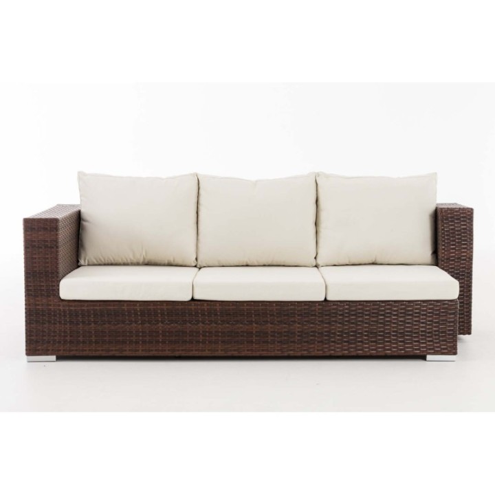 3er Sofa Provence Cremeweiß