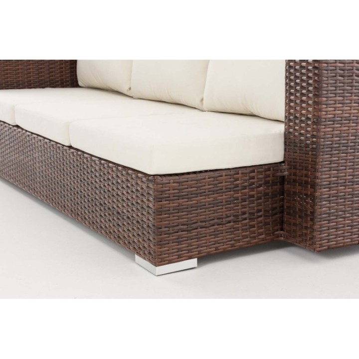 3er Sofa Provence Cremeweiß