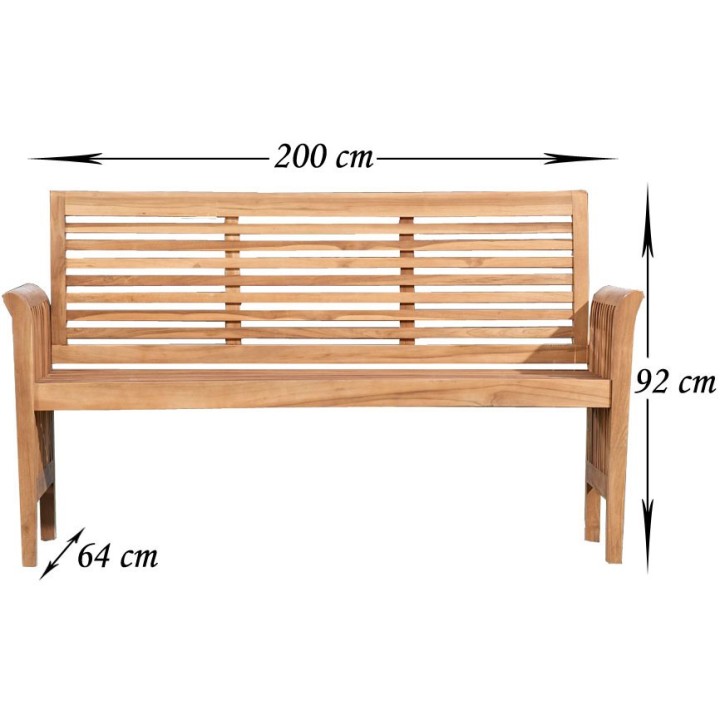 Teakbank Angel 200 cm