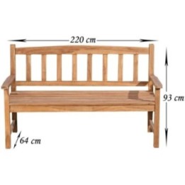 Teakbank Aucland 220 cm