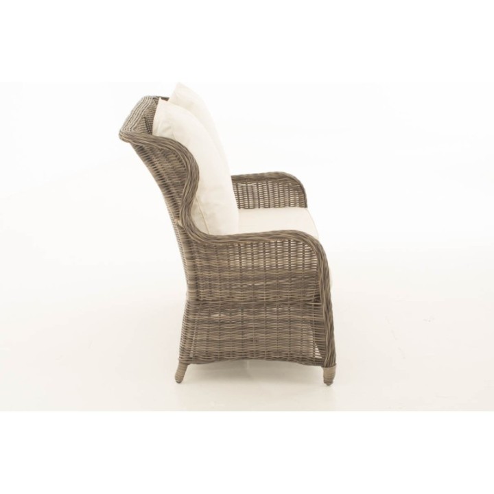 Sofa 2er Toledo Cremeweiss 5mm