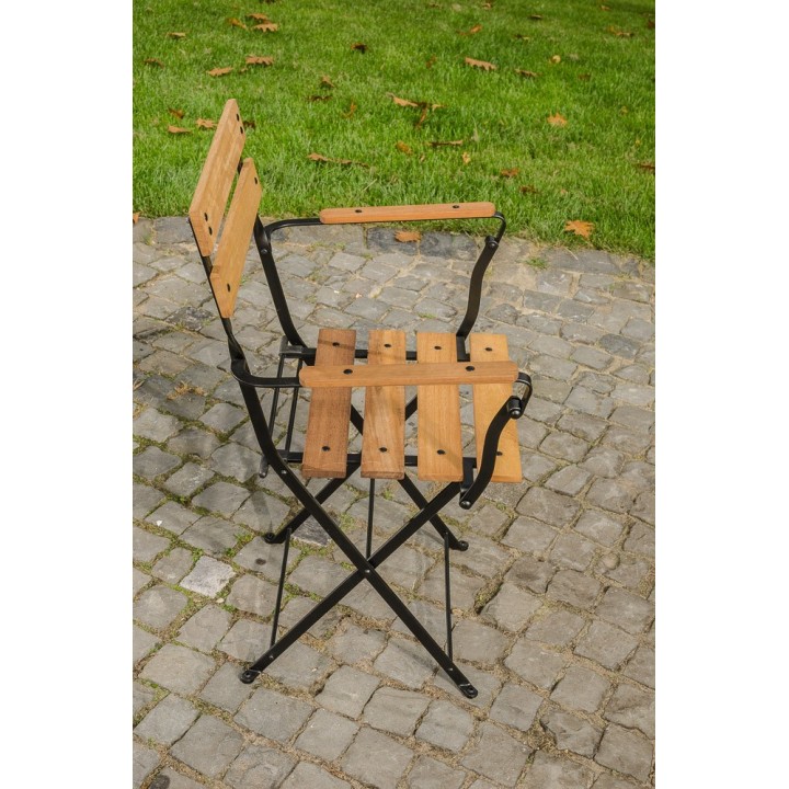 Klappstuhl Raya Eisen/Teak