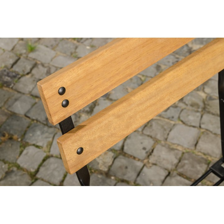 Klappstuhl Raya Eisen/Teak
