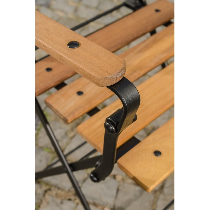 Klappstuhl Raya Eisen/Teak