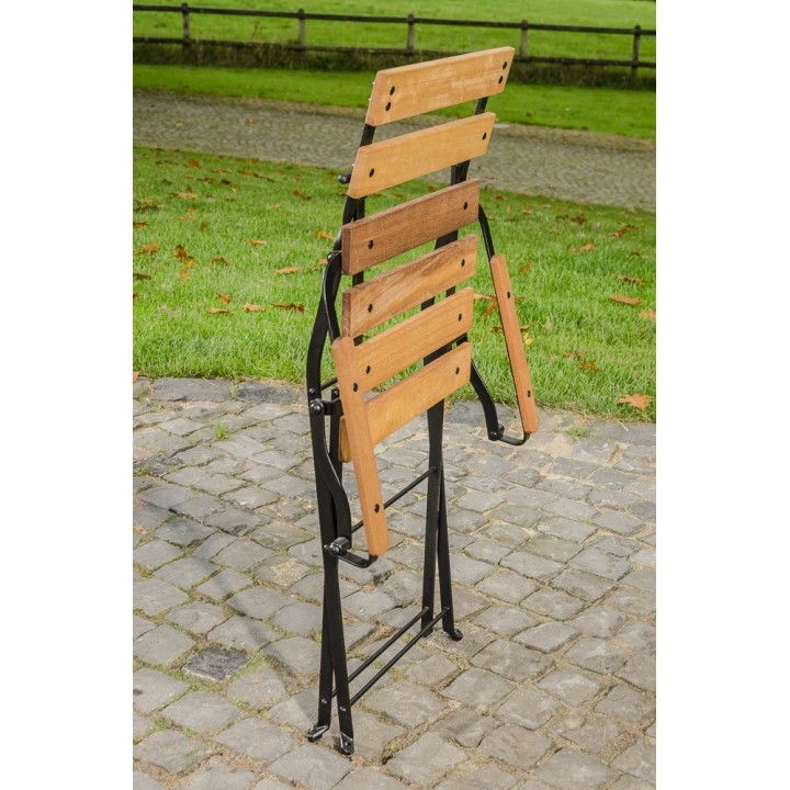 Klappstuhl Raya Eisen/Teak