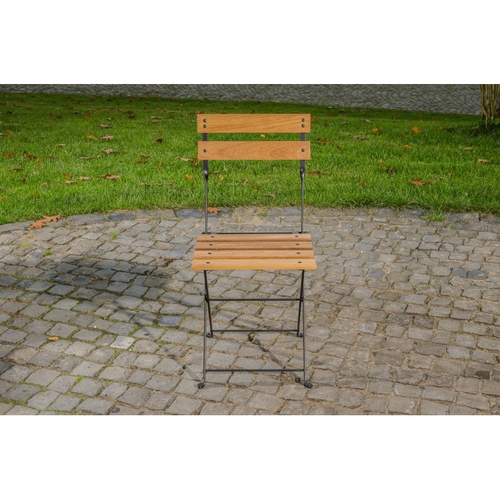 Klappstuhl Palu Eisen/Teak