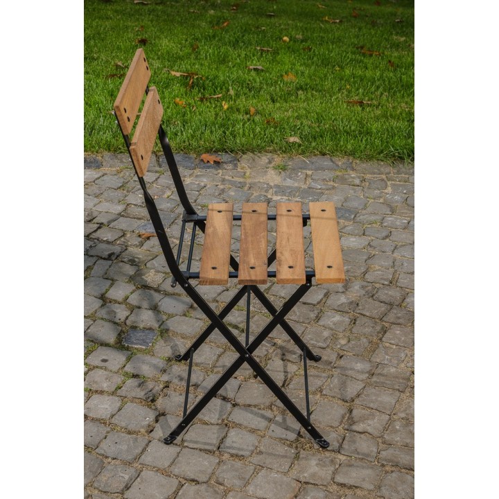 Klappstuhl Palu Eisen/Teak