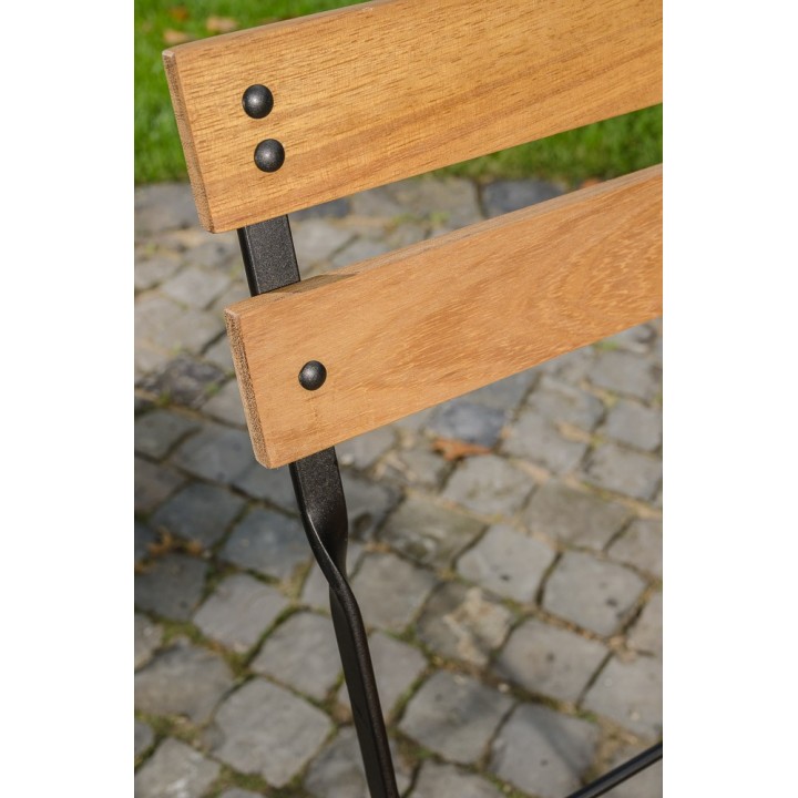 Klappstuhl Palu Eisen/Teak