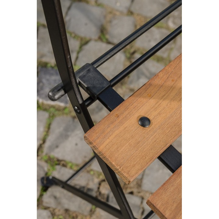 Klappstuhl Palu Eisen/Teak