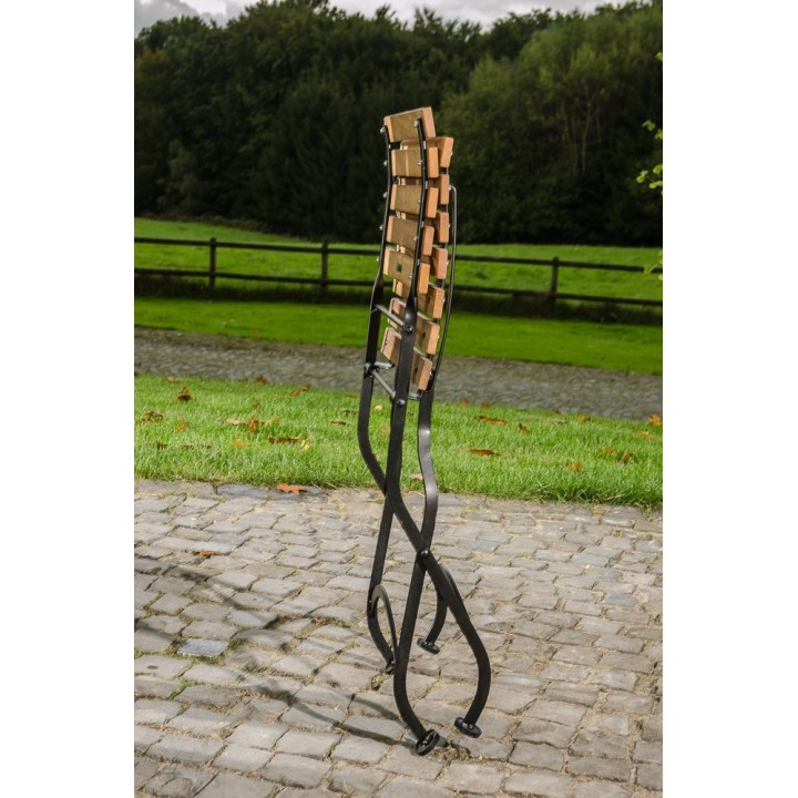 Klappstuhl Ruta Eisen/Teak
