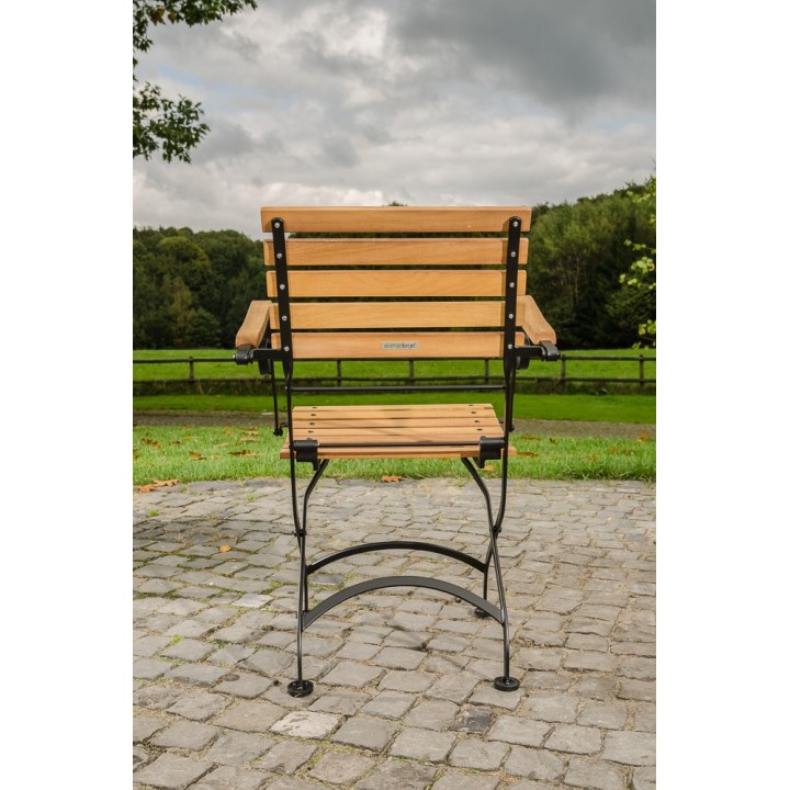 Klappstuhl Pina Eisen/Teak