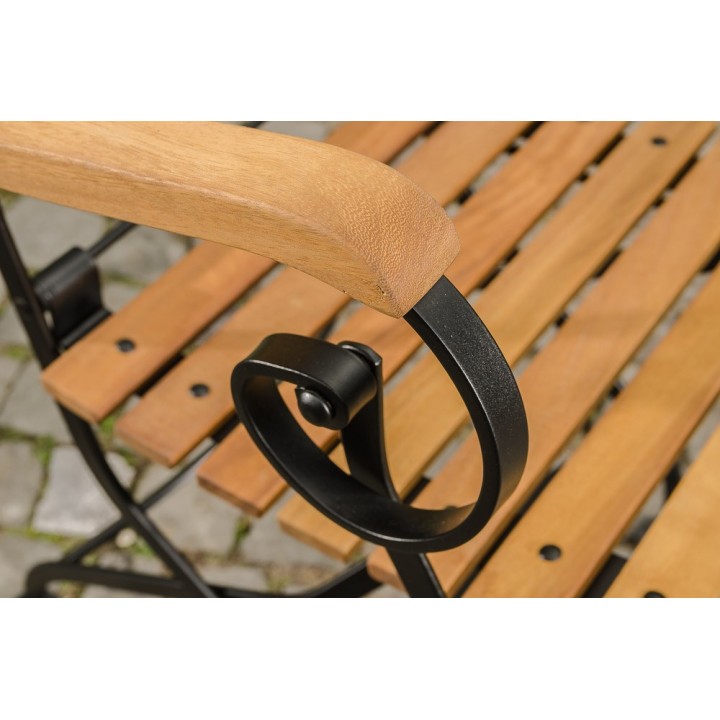 Klappstuhl Pina Eisen/Teak