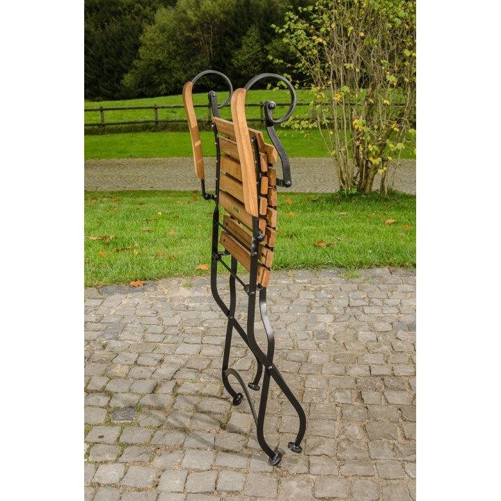 Klappstuhl Pina Eisen/Teak