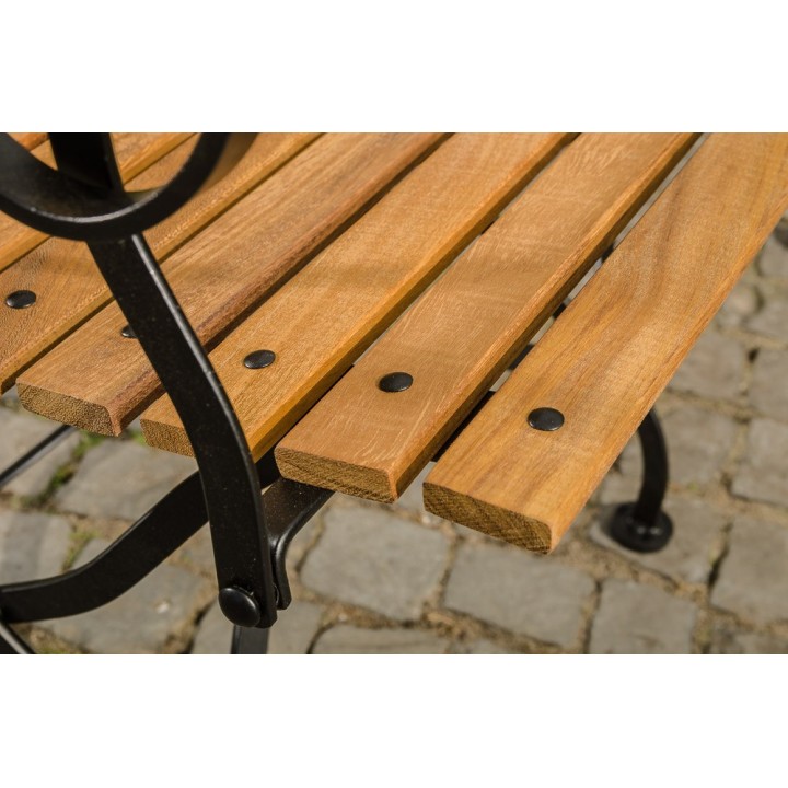 Klappbank Bento Eisen/Teak