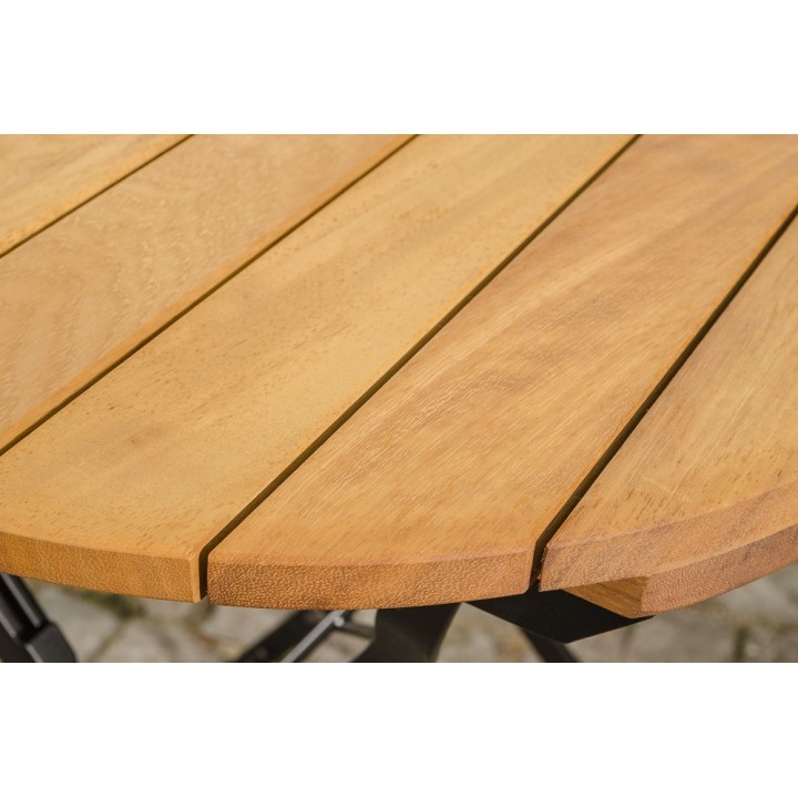Klapptisch Minto 60 cm Eisen/Teak