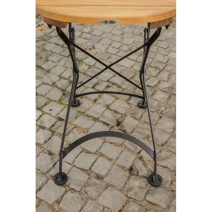 Klapptisch Minto 60 cm Eisen/Teak