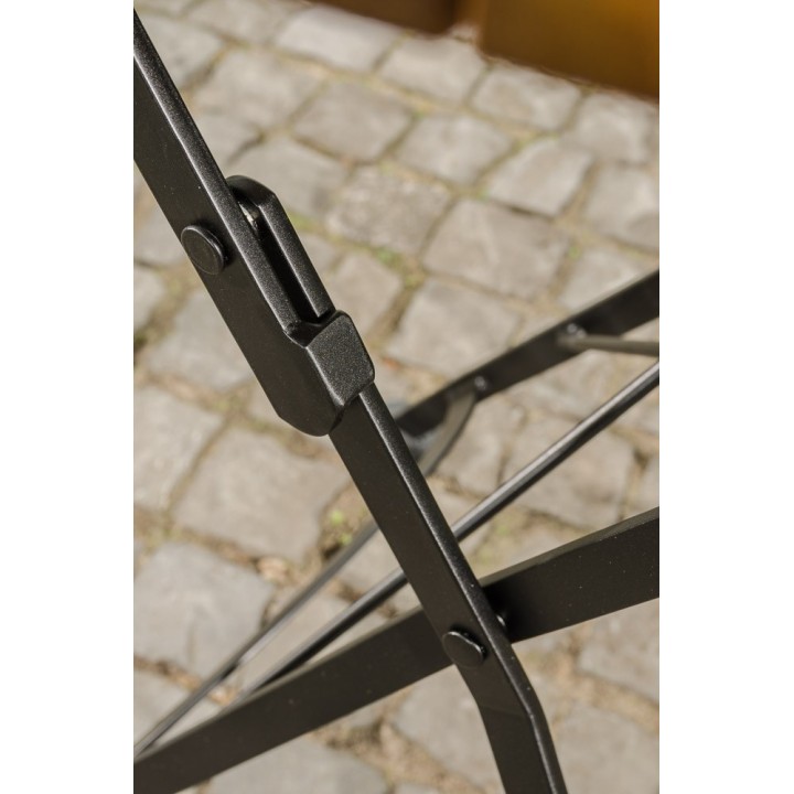 Klapptisch Minto 60 cm Eisen/Teak
