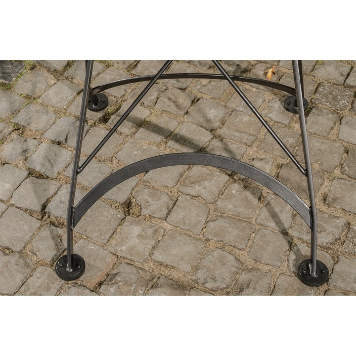 Klapptisch Minto 80 cm Eisen/Teak