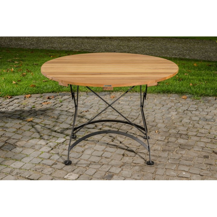 Klapptisch Minto 110 cm Eisen/Teak