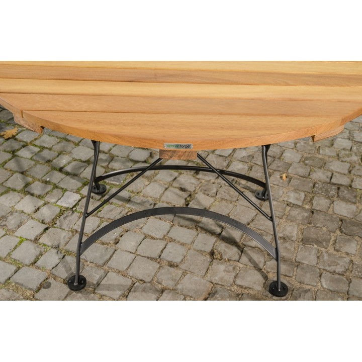 Klapptisch Minto 110 cm Eisen/Teak