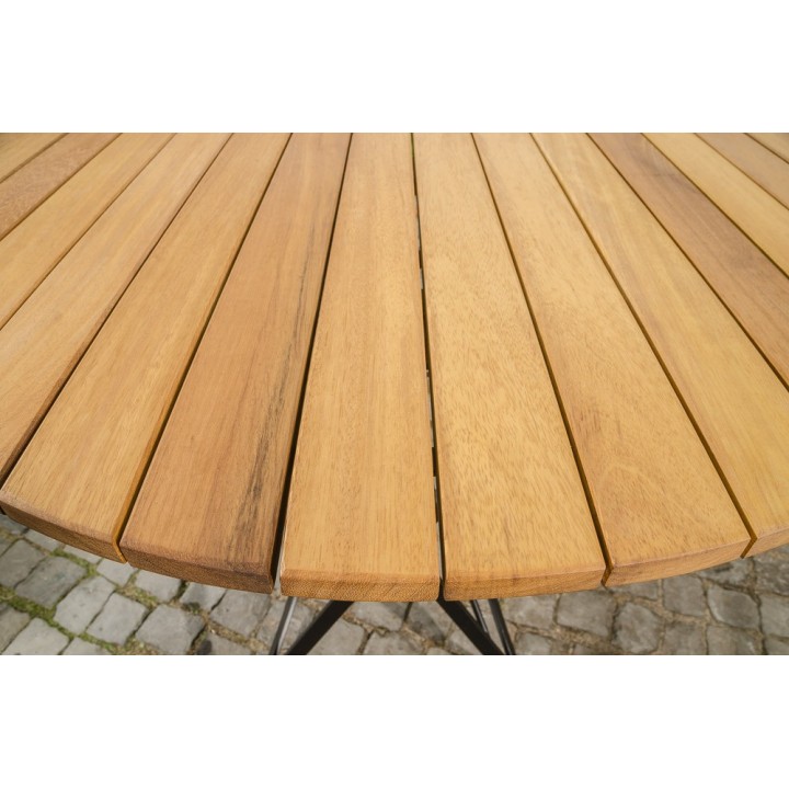 Klapptisch Minto 110 cm Eisen/Teak