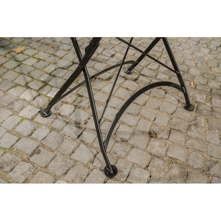 Klapptisch Minto 110 cm Eisen/Teak