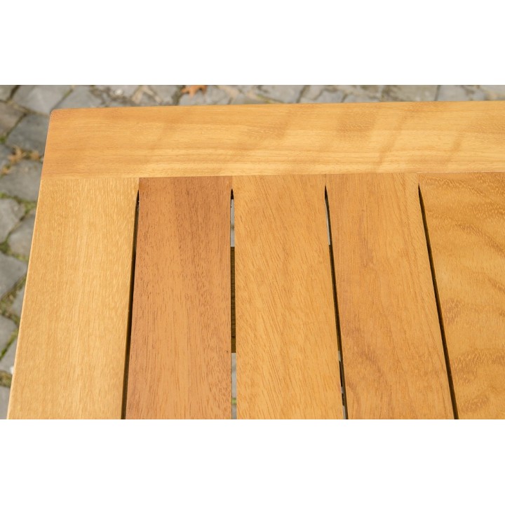 Klapptisch Utara 60x60 cm Eisen/Teak