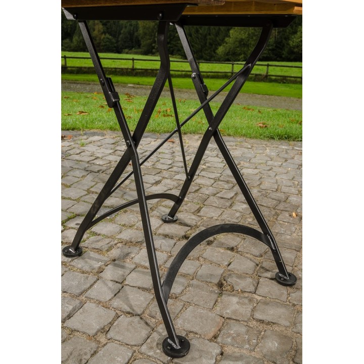 Klapptisch Utara 60x60 cm Eisen/Teak