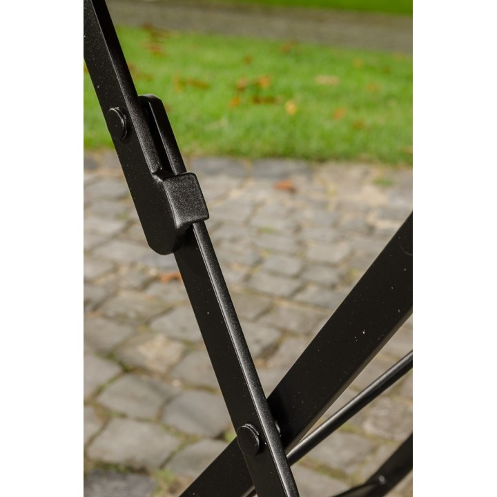 Klapptisch Utara 60x60 cm Eisen/Teak