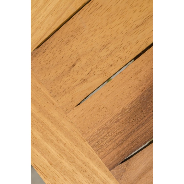 Klapptisch Utara 80x80 cm Eisen/Teak