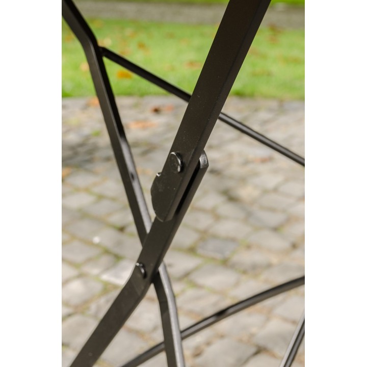 Klapptisch Utara 80x120 cm Eisen/Teak