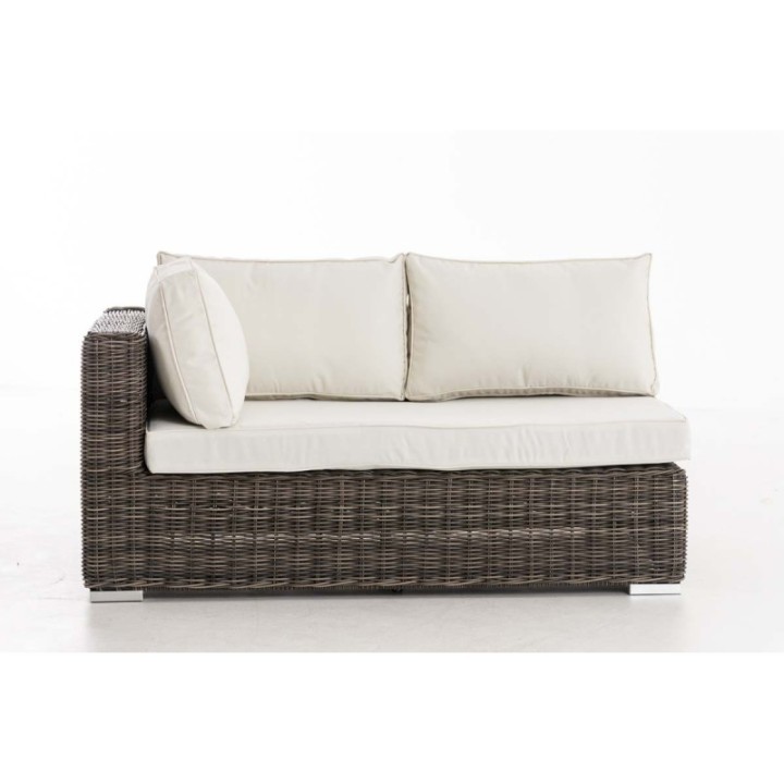 Ecksofa Terrassa Rechts Cremeweiss