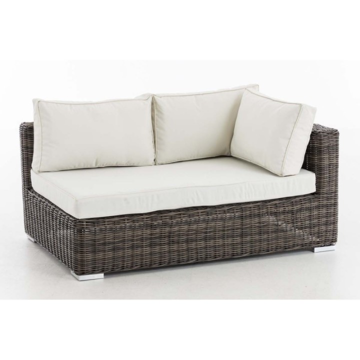 Ecksofa Terrassa Links Cremeweiss