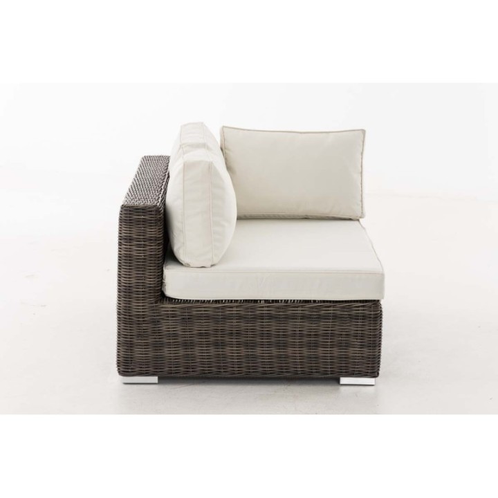 Ecksofa Terrassa Links Cremeweiss
