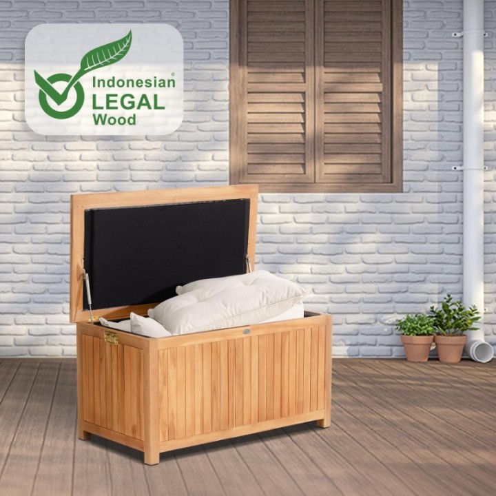 Teak Gartenbox Odessa 120X62X60