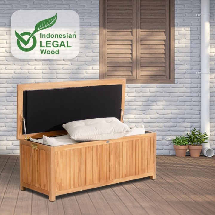 Teak Gartenbox Odessa 160X62X60