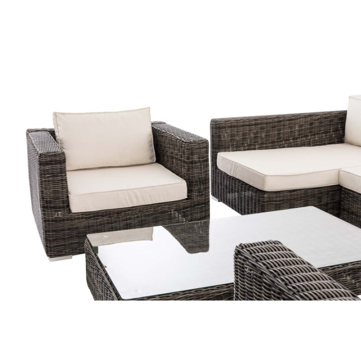 Gartengarnitur Barcelona Cremeweiss 5mm