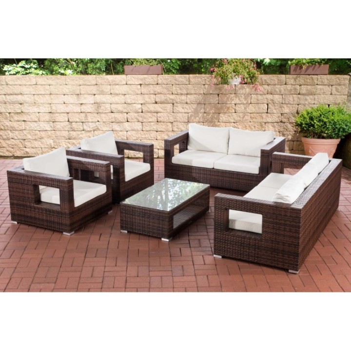 Lounge-Set Honolulu cremeweiß