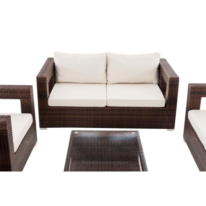 Lounge-Set Honolulu cremeweiß