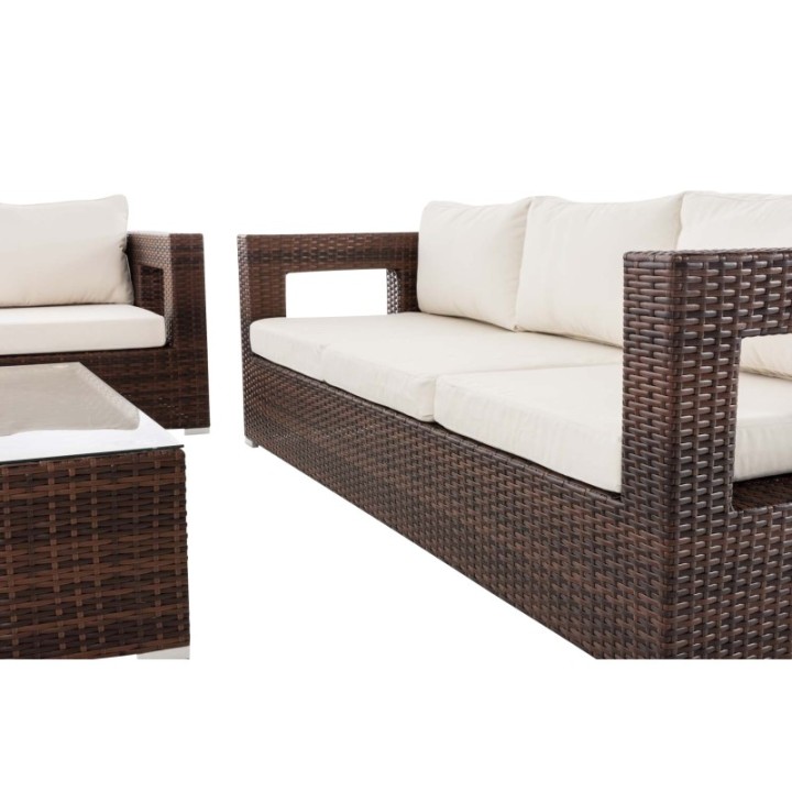 Lounge-Set Honolulu cremeweiß
