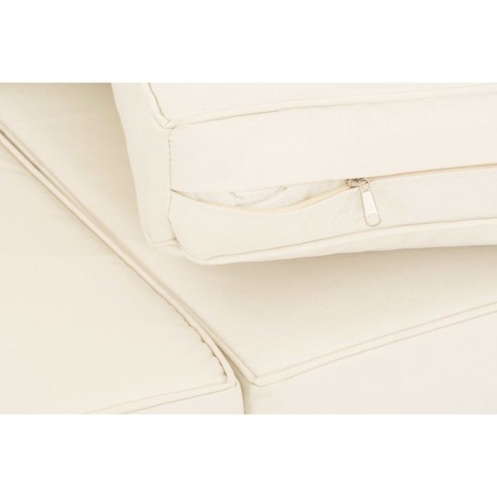 3er-Sofa Bilbao / Madeira Cremeweiss