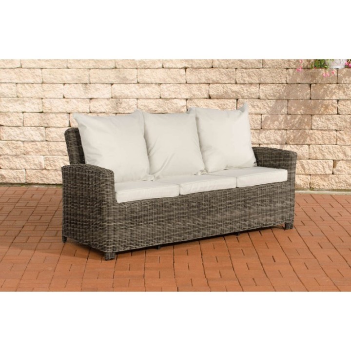 Sofa 3er Fisolo Cremeweiss 5mm
