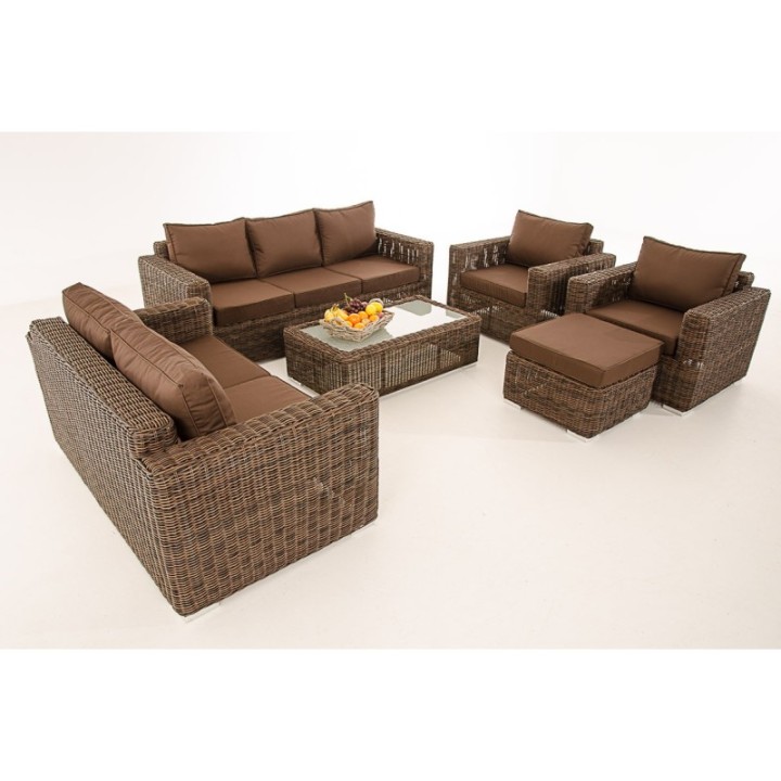 Gartengarnitur Madeira XL Terrabraun