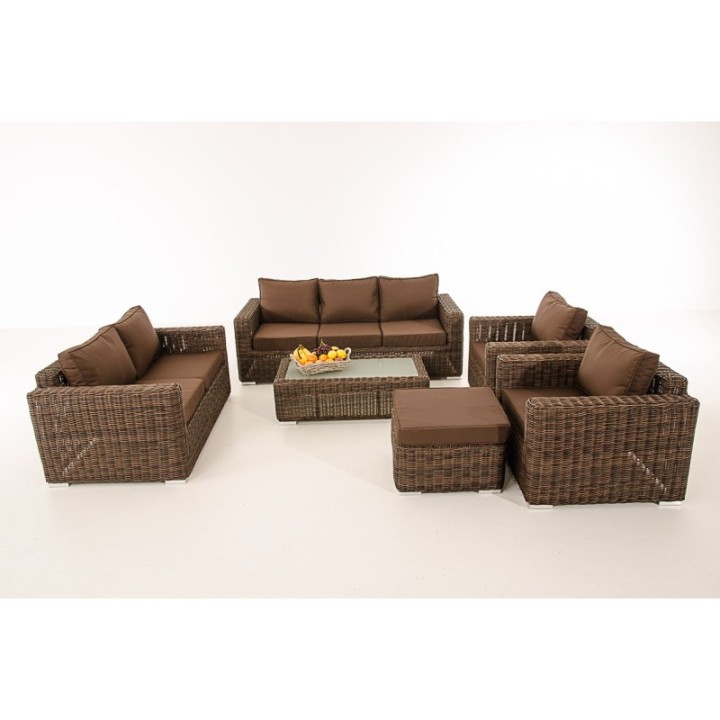 Gartengarnitur Madeira XL Terrabraun