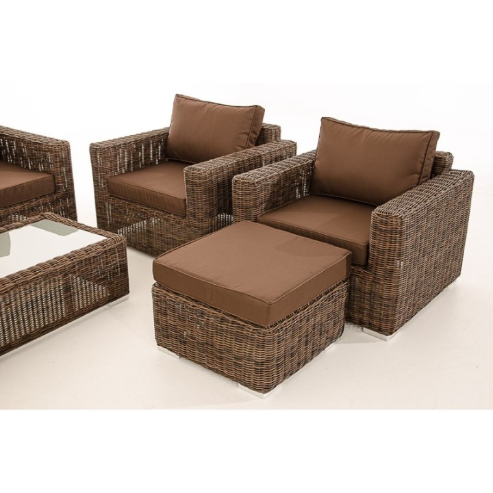 Gartengarnitur Madeira XL Terrabraun