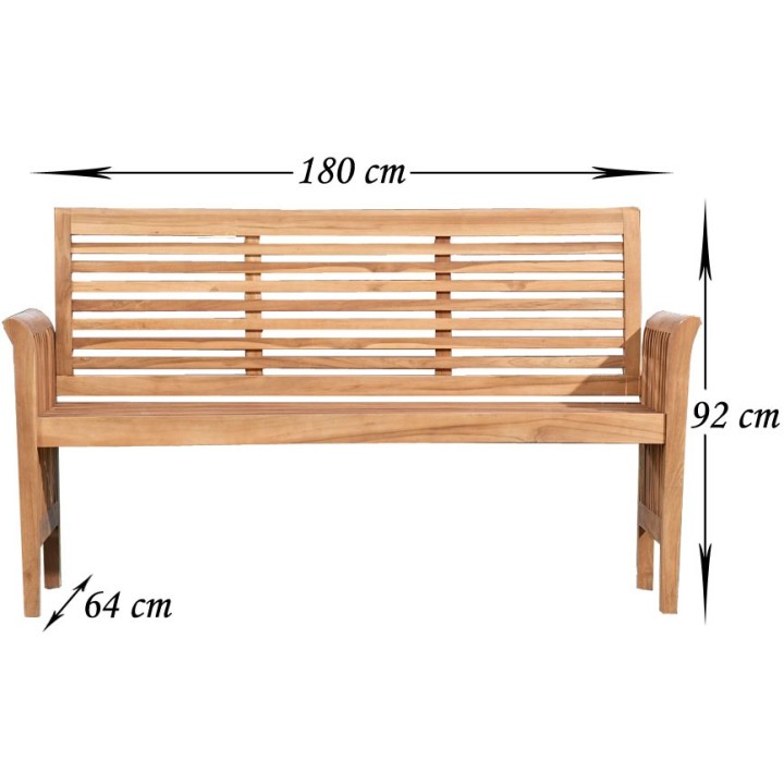Teakbank Angel V2 180 cm
