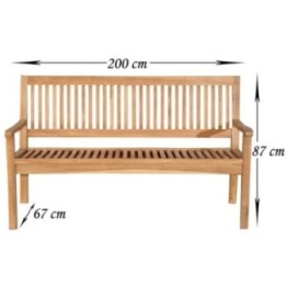 Teakbank Havana V2 200 cm