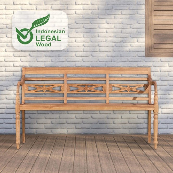 Teakbank Maryland V2 150 cm