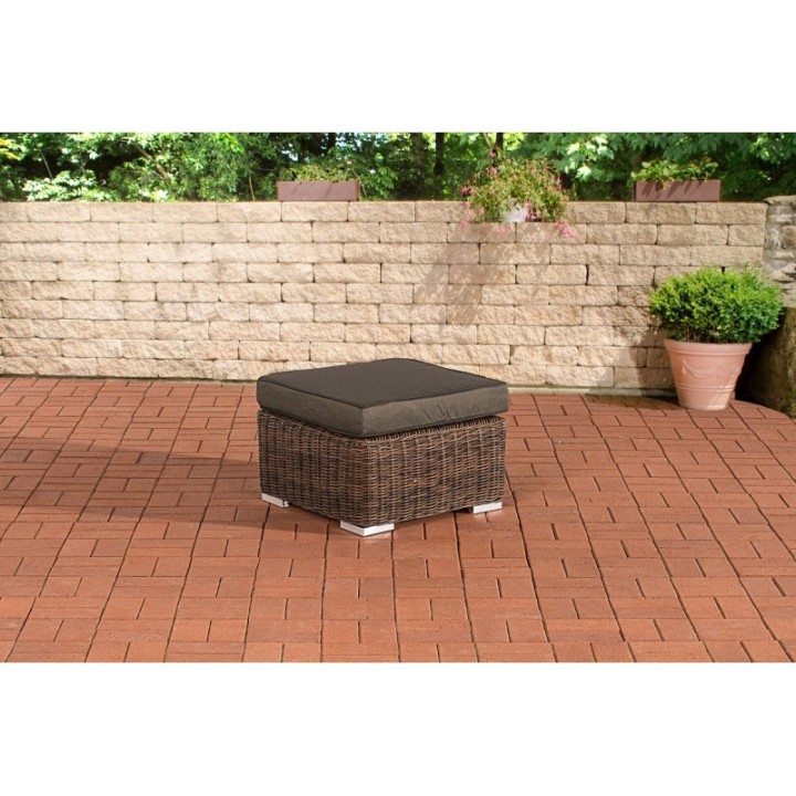 Hocker Bilbao / Madeira Anthrazit